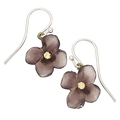 Michael Michaud Retired Wood of Life Single Flower Wire Earrings 3301 Retail $60