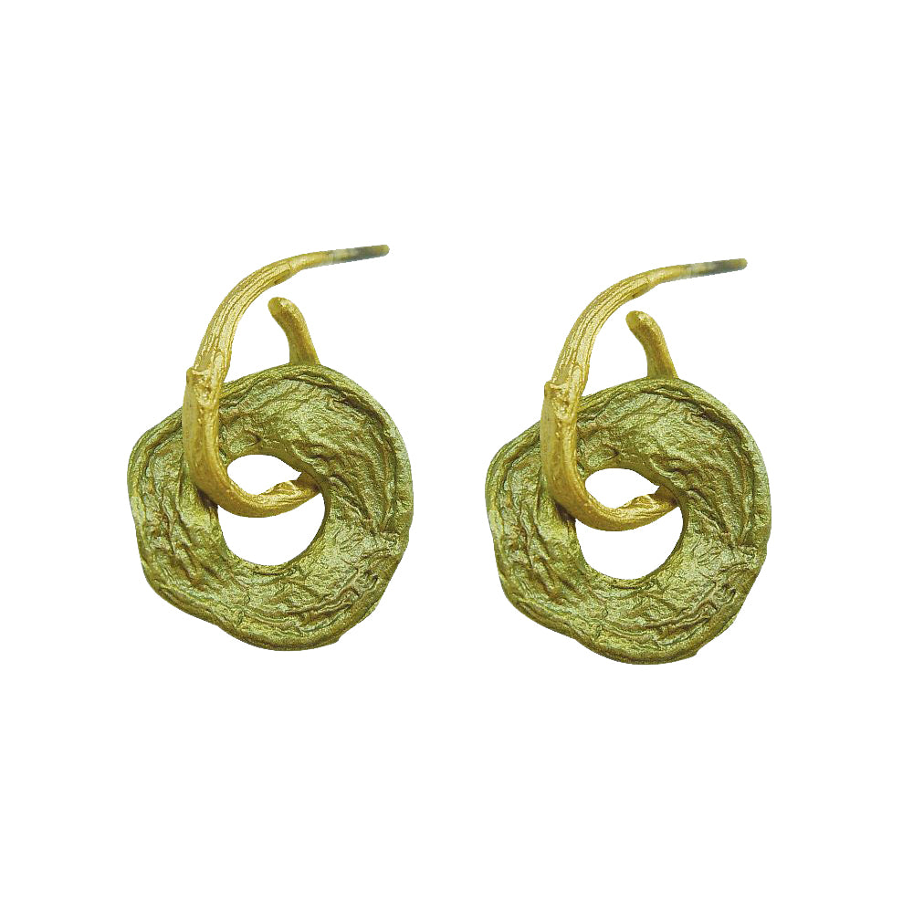 Michael Michaud Retired Curly Pods Post Earrings 3098 BZ Retail Price $48