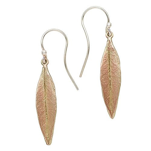 Michael Michaud Retired Ash Leaf Wire Earrings 3229  BZGAB Retail Price $51