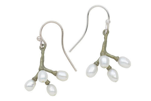 Michael Michaud Retired Kale 4 Pearl Wire Earrings 3240 Retail Price $62