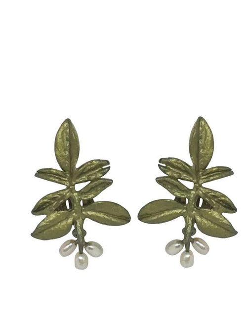 Michael Michaud Retired Wisteria Clip-On Earrings 4422 Retail Price $84