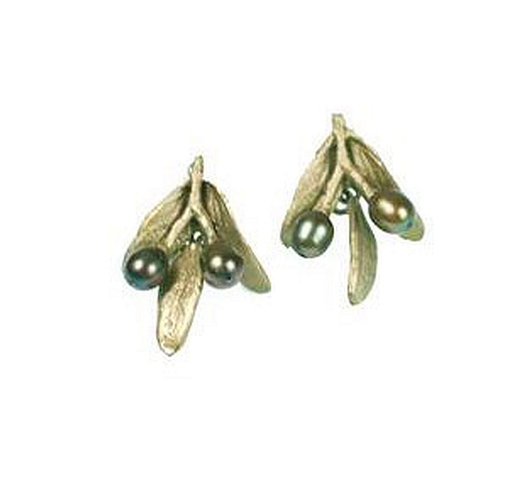 Michael Michaud Retired Olive Post Earrings 4780 Retail Price $78