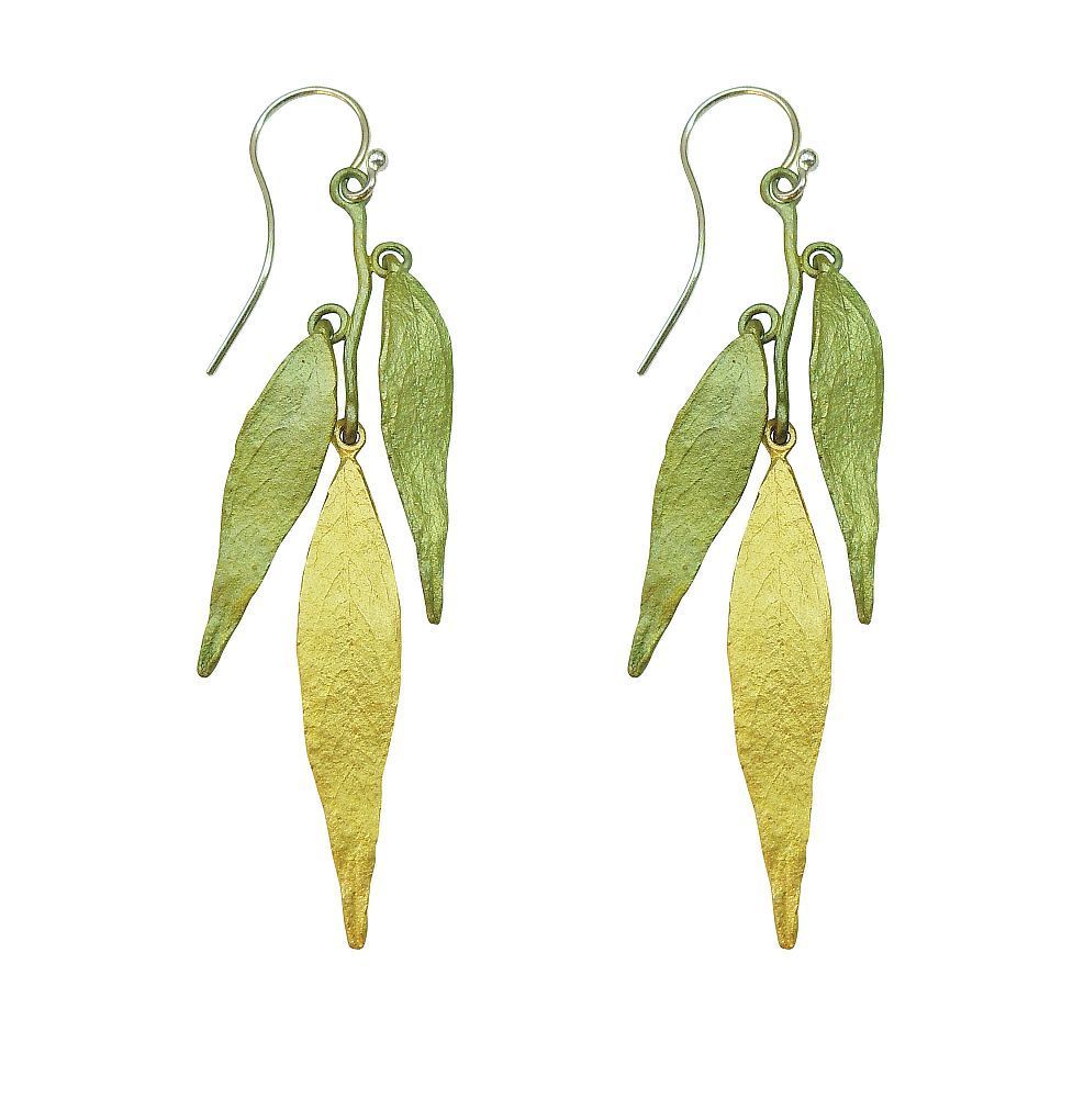 Michael Michaud Retired Weeping Willow Wire Earrings 3076 Retail Price $80