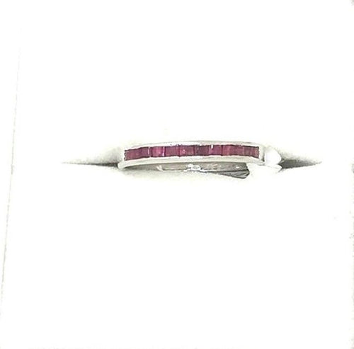 14K white gold and Genuine Ruby Ring $400 NWT Size 6 1/2