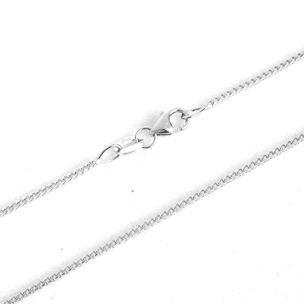 14K White Gold Triple Diamond Bar 18 inch Necklace, Clater Jewelers