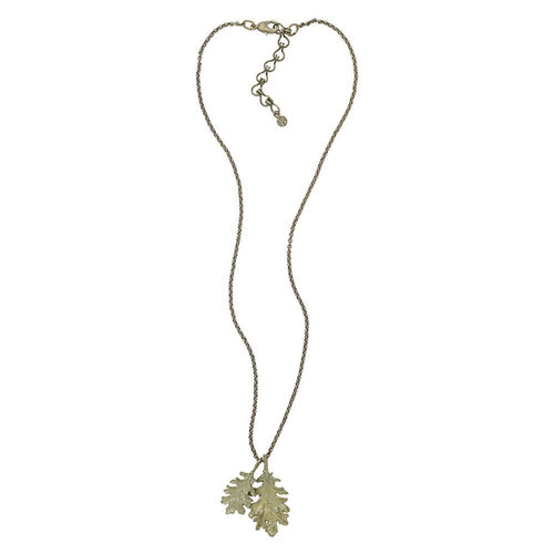 Michael Michaud for Silver Seasons Kale Double Leaf Pendant Necklace 9147