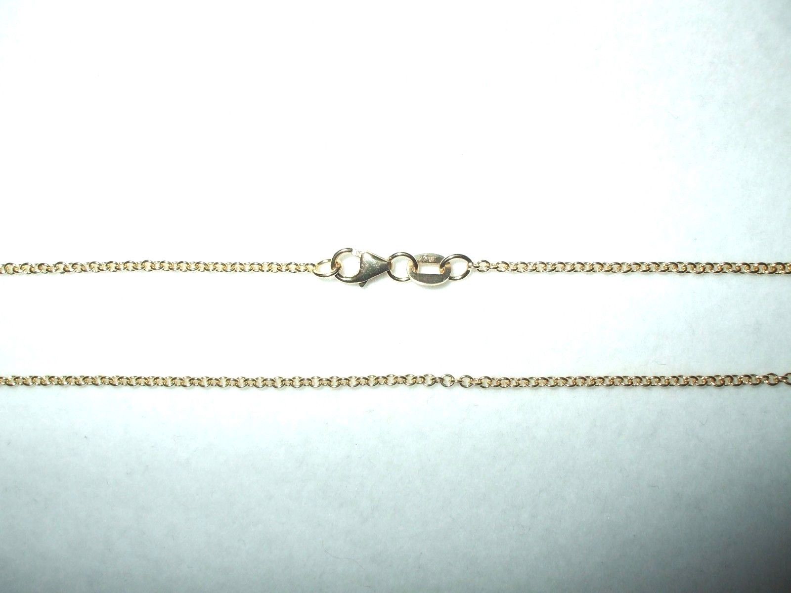 18 inch 14K yellow gold cable chain with lobster clasp 2.6 grams $350