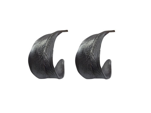 Michael Michaud Retired Feather Post Hoop Earrings 3131 GM Retail Price $52