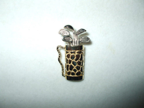 14K Two-tone gold Golf Bag pendant  $400