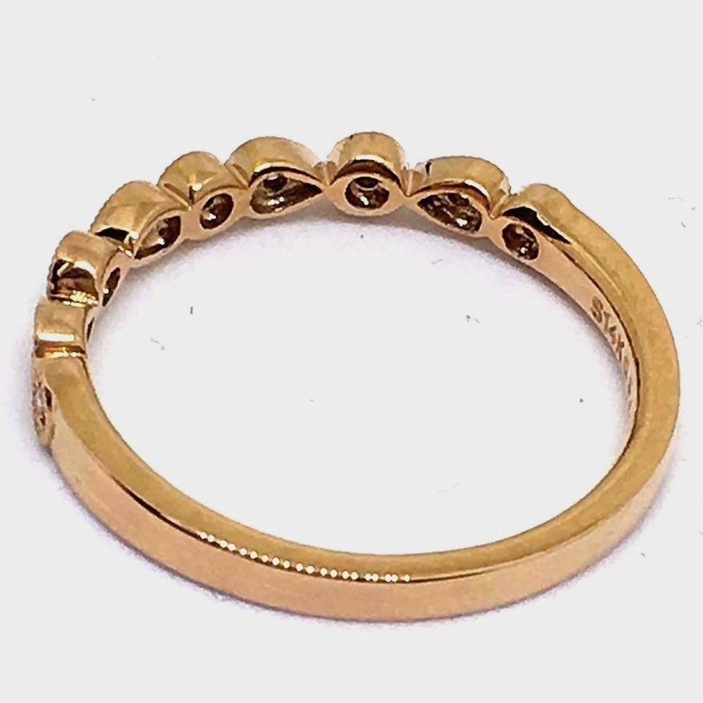 Genuine .40 cttw Diamonds & 14K Rose Gold Ring NWT $1200