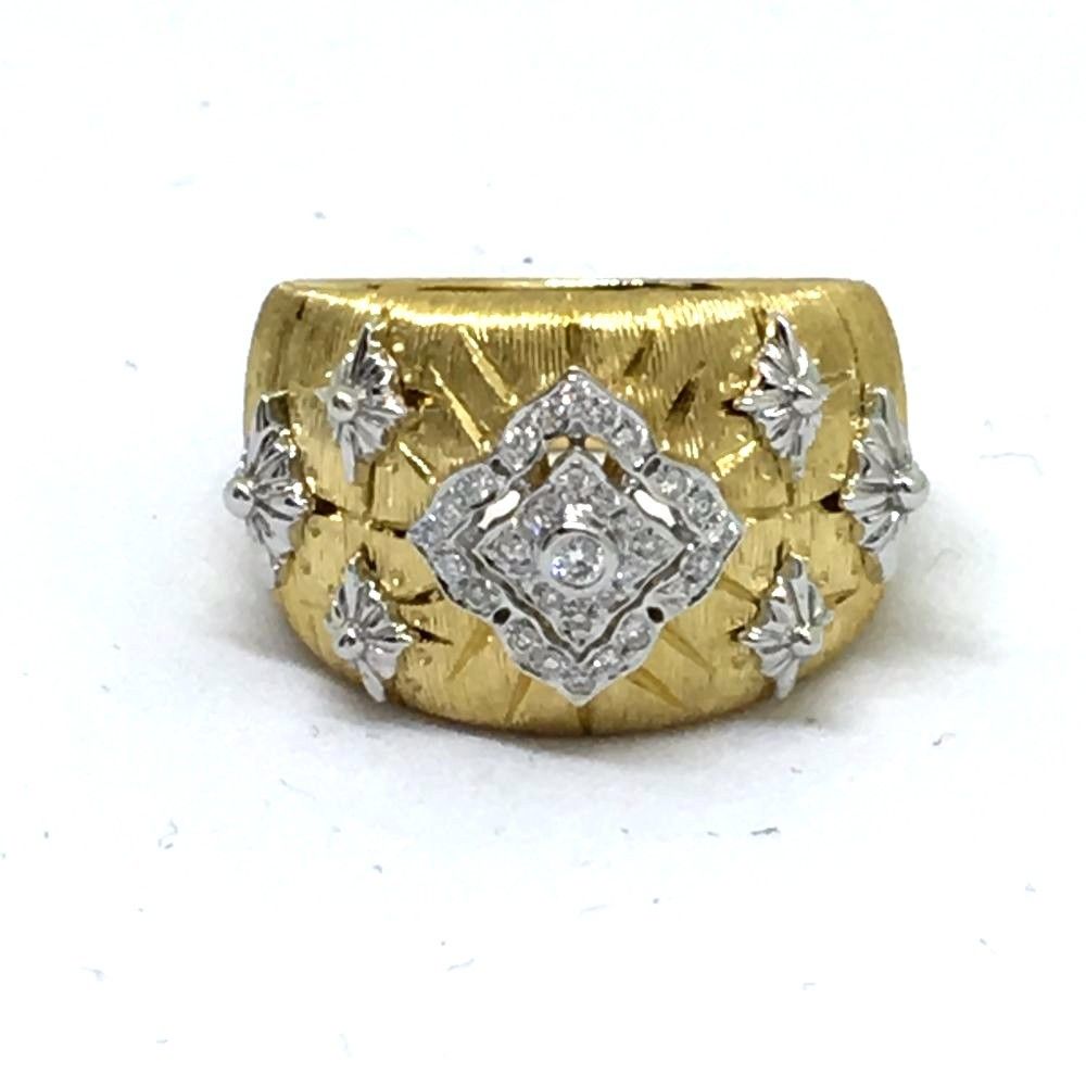 18K Yellow Gold with Genuine Diamonds Ring, 8.6 grams of gold, NWT $2800