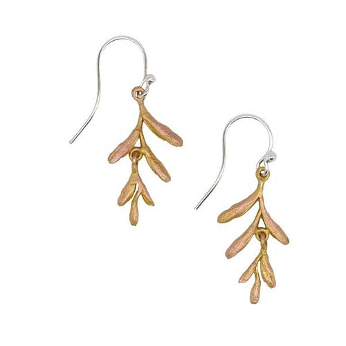 Michael Michaud Retired Petite Ember Glow Dangle Wire Earrings 3147 Retail $48