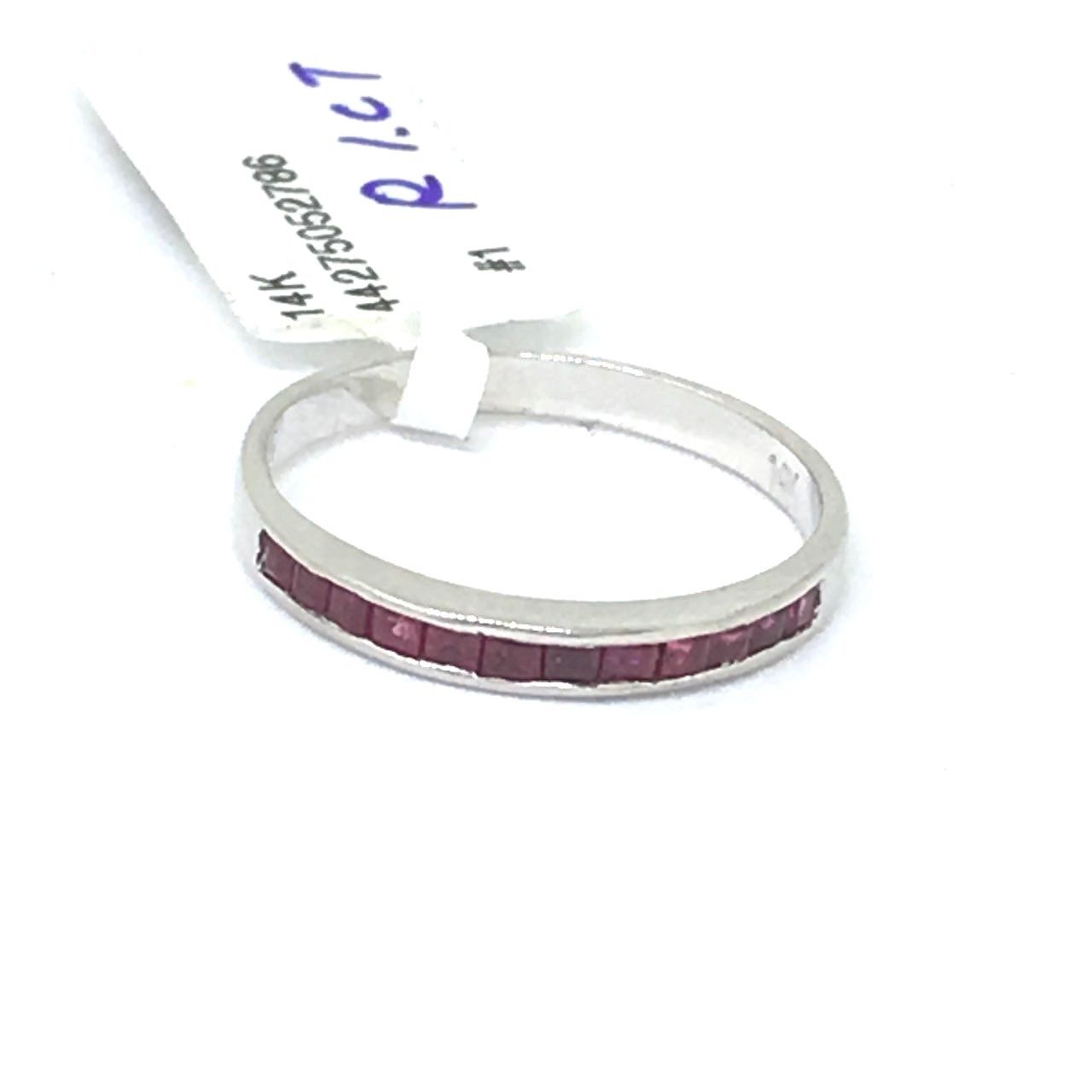 14K white gold and Genuine Ruby Ring $400 NWT Size 6 1/2