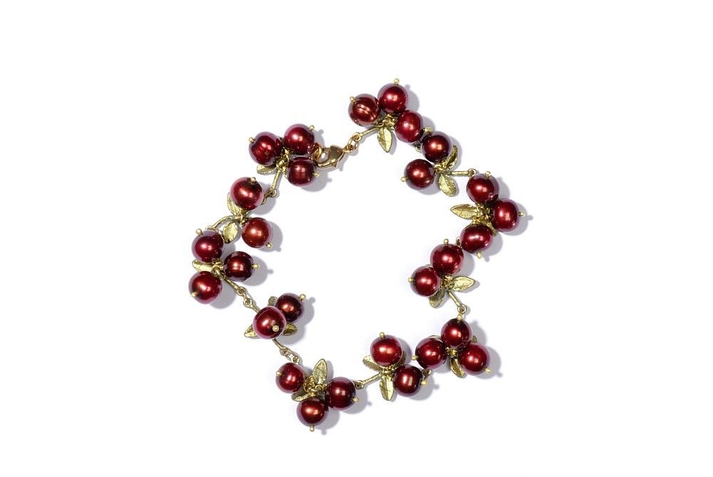 Michael Michaud Silver Seasons Cranberry Bracelet 7105 BZ