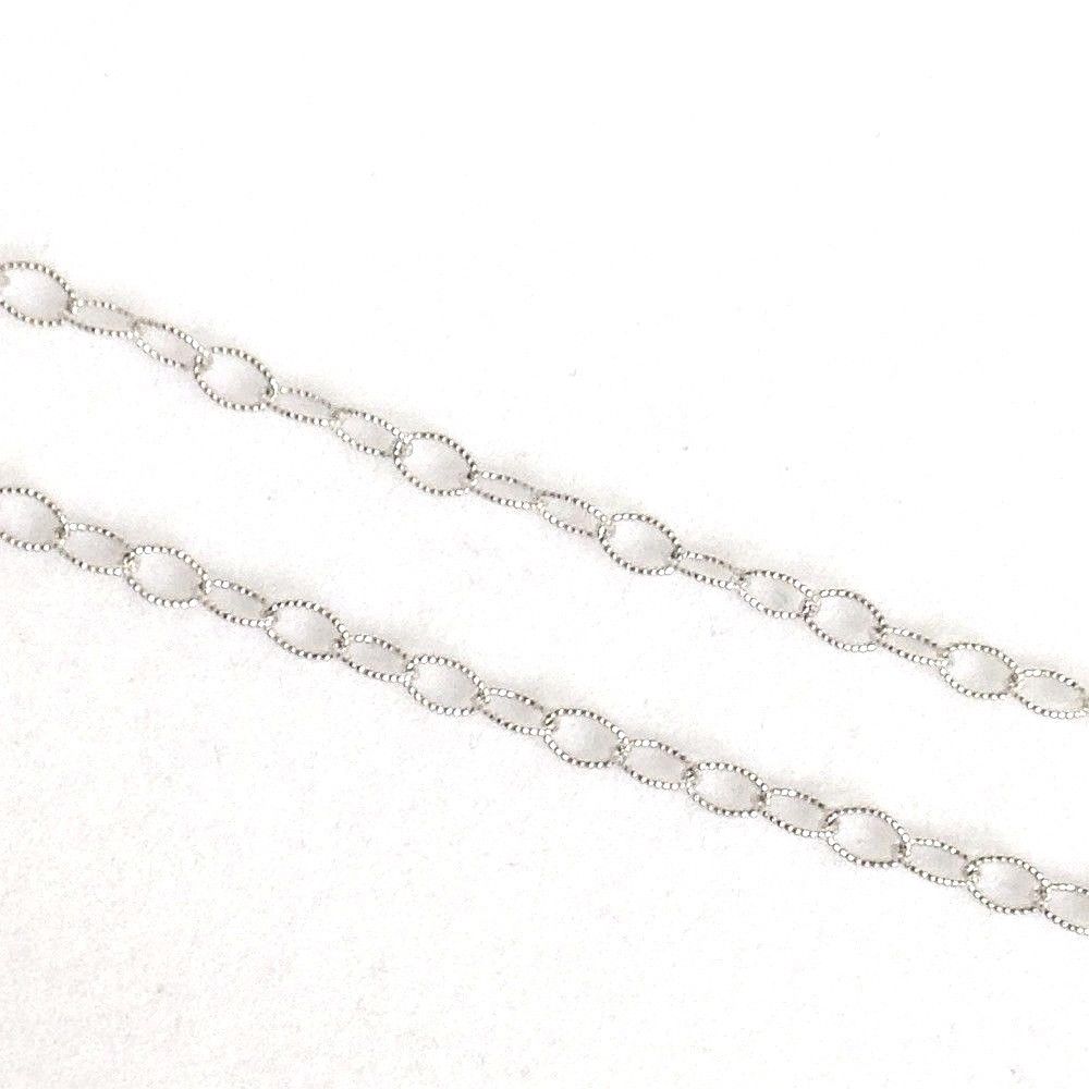 Genuine 14K White Gold Anklet 9 1/2 inches 2.2 grams NWT $300