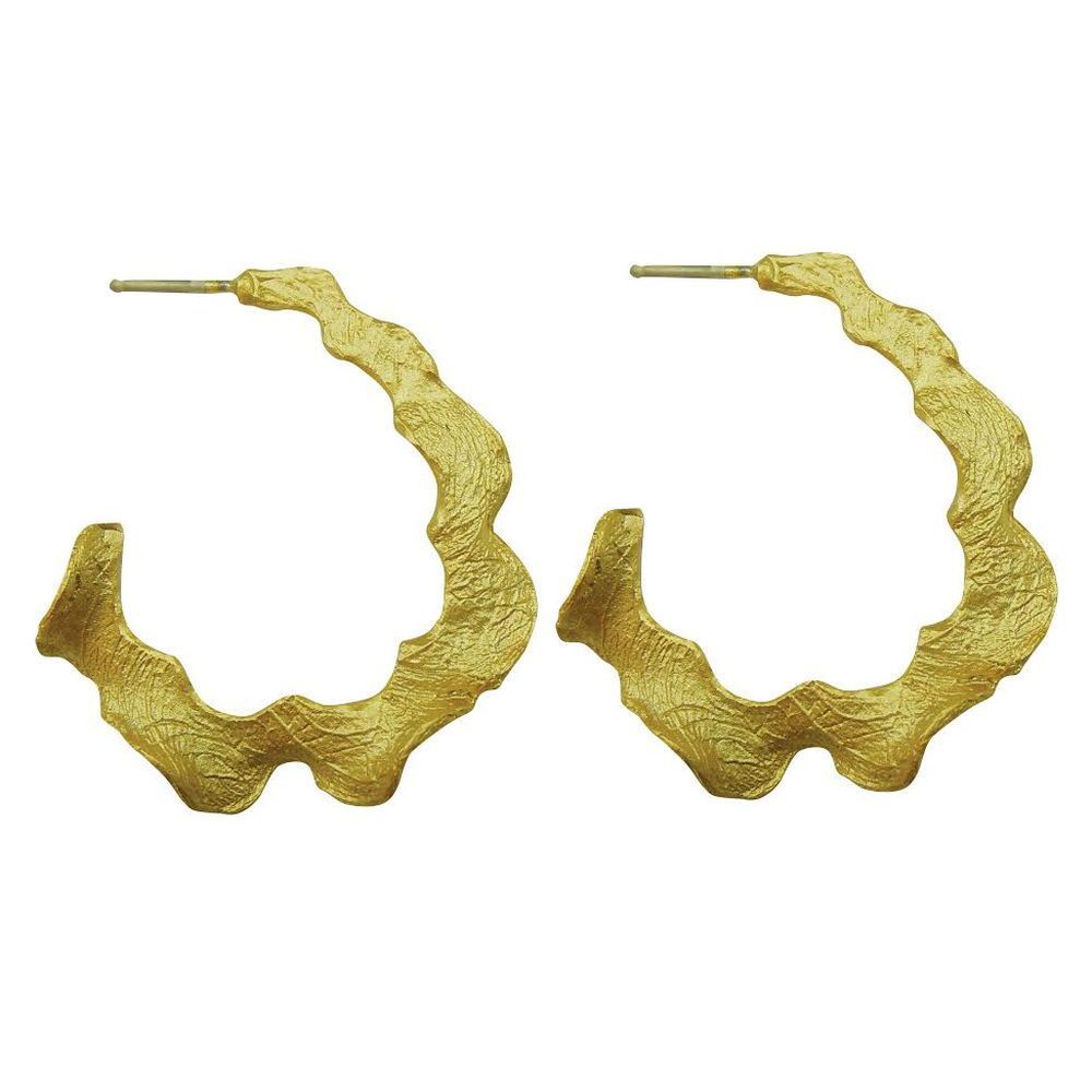 Michael Michaud Retired Curly Pods Post Hoop Earrings 3104 BZG Retail Price $48