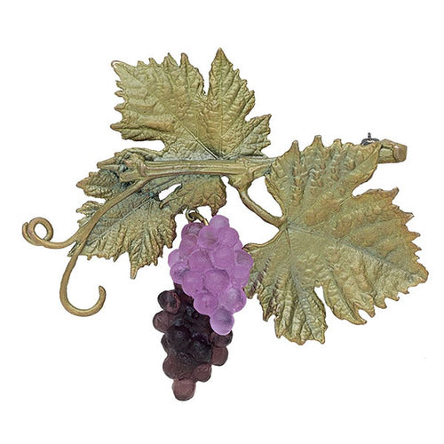 Michael Michaud Silver Seasons Retired Grapevine Pin 5965 Retail $101