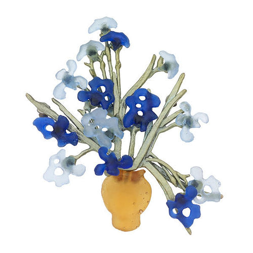 Michael Michaud for Silver Seasons Van Gogh Flowers in Vase Pin 5968