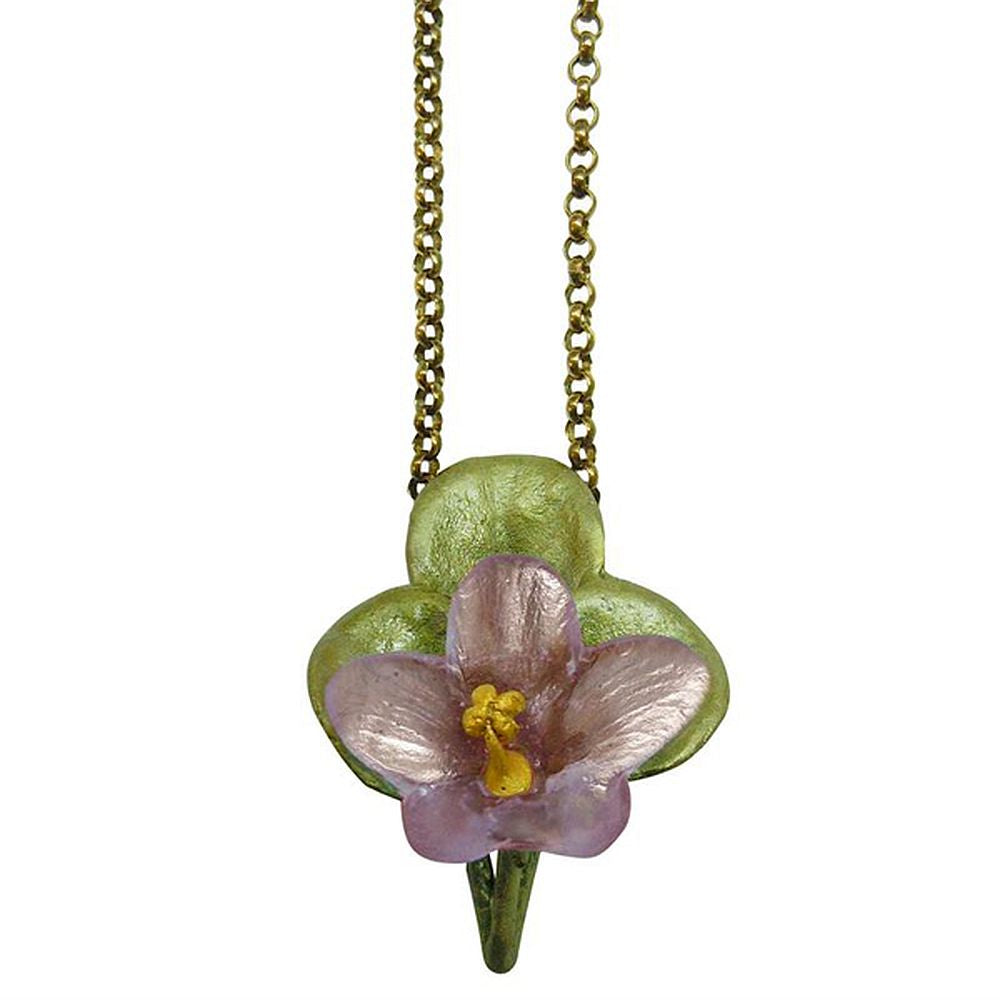 Michael Michaud Retired African Violet Necklace 8923 Retail $66