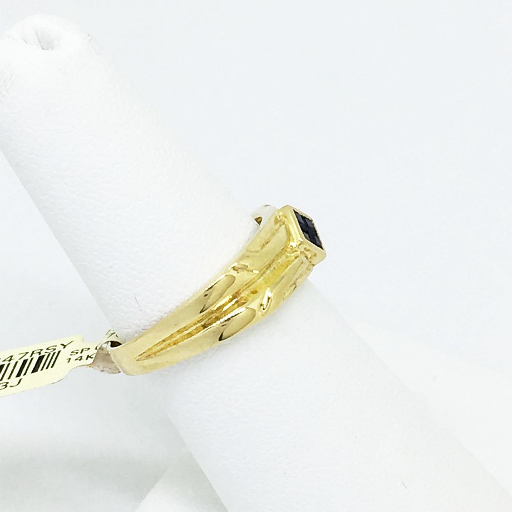 14K Yellow Gold & Genuine Sapphire Ring $900 NWT