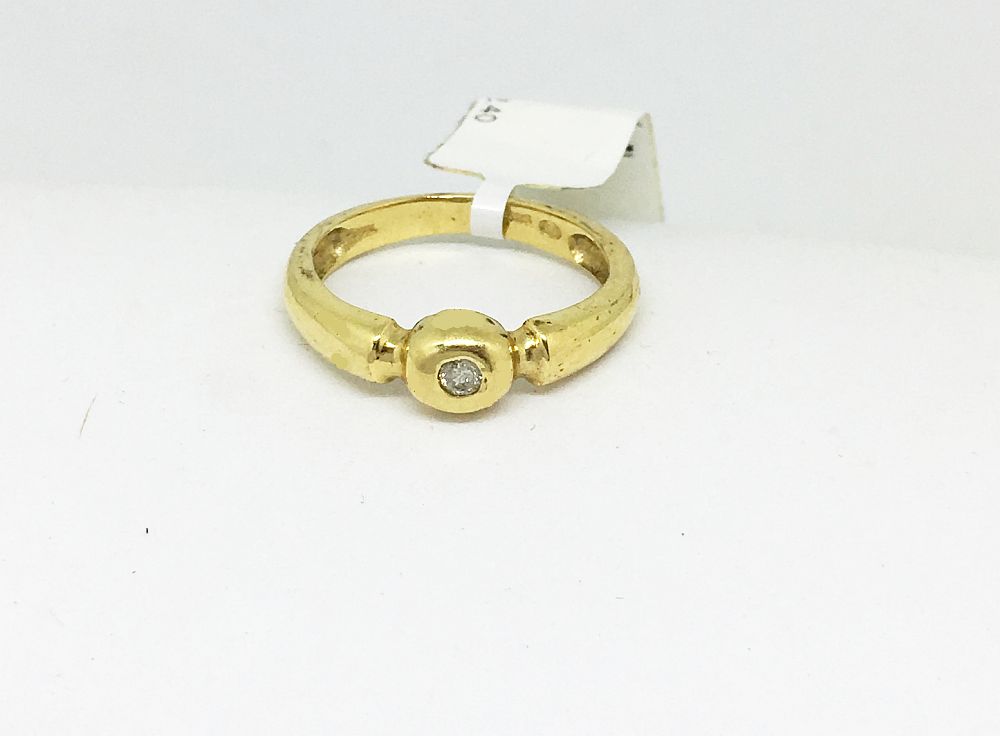 14K Yellow Gold Diamond Ring NWT $380