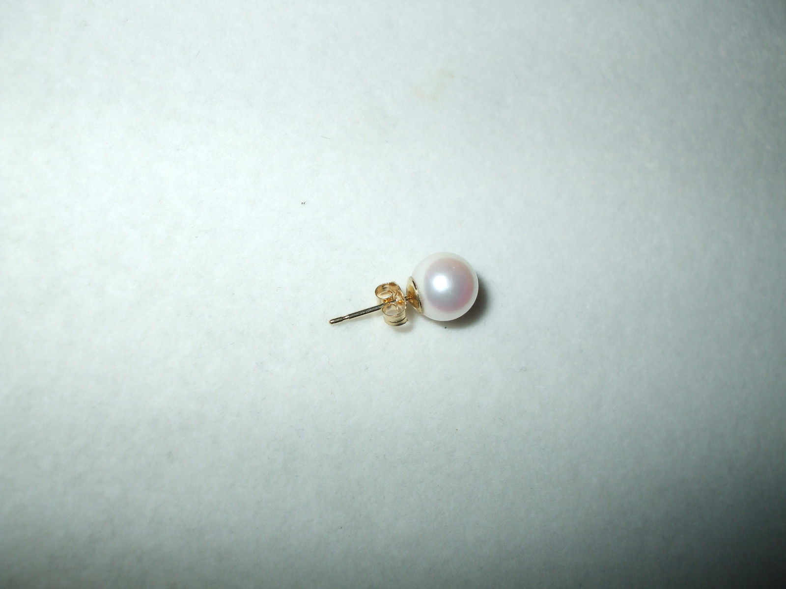 Cultured Pearl stud Earrings 7 - 7.5 mm 14K gold $140