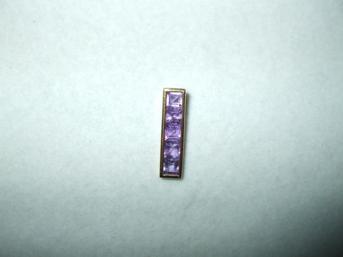Genuine 1.64 cttw. Amethyst Pendant 14K yellow gold NWT $320