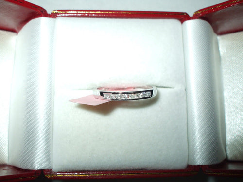 Genuine Diamond Ring / Band .13 cttw 14K White gold $720