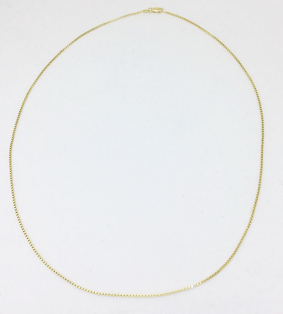18 inch 14K Yellow Gold Box Chain with lobster clasp 2.8 grams $400