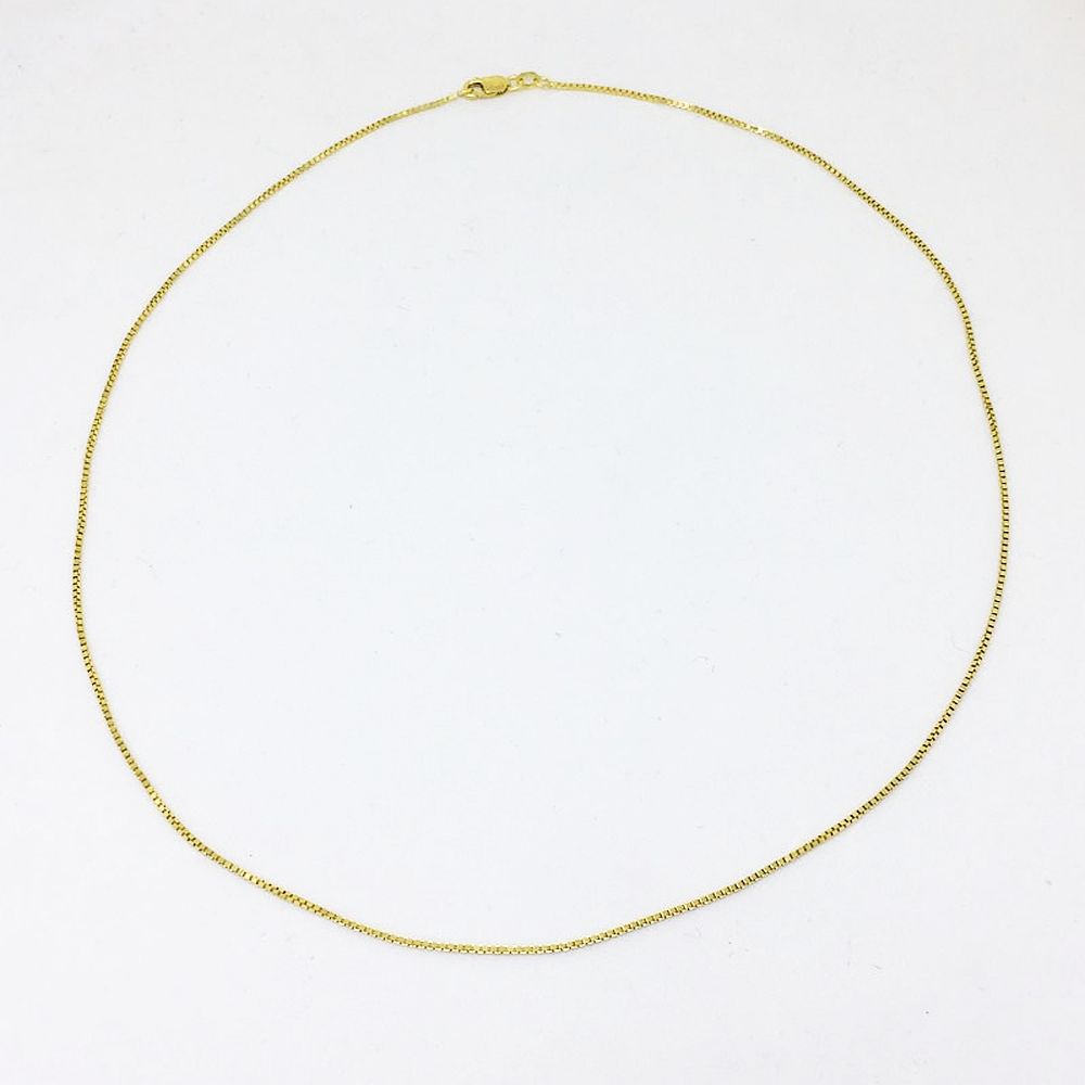 18 inch 14K Yellow Gold Box Chain with lobster clasp 3.1 grams $450