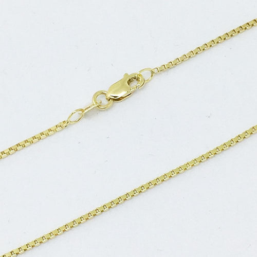 18 inch 14K Yellow Gold Box Chain with lobster clasp 2.8 grams $400